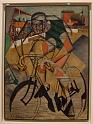 nic168_Een portret van de winnaar van Parijs Roubaix van 1912 Charles Crupelandt door Jean Metzinger